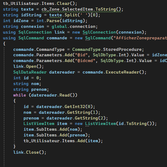 Projet C# - Prep'Order Intermarché